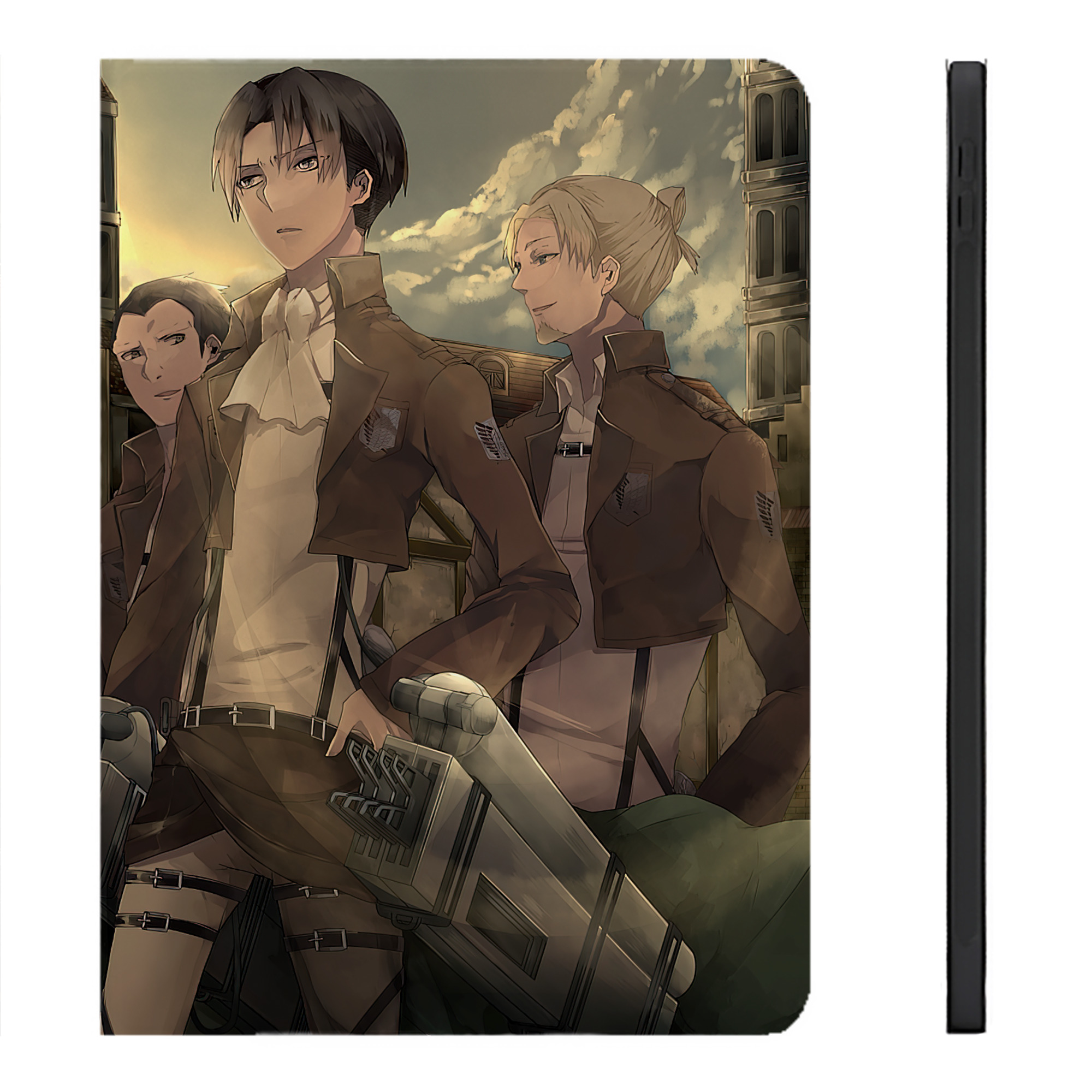 （画像用） 進撃の巨人 Attack on Titan IPadケース ペンホルダー付き ブックスタイルデザイン